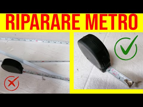 FAI DA TE - Riparare metro bloccato - Repair tape meter