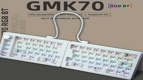 A must-have product! ZUOYA GMK70 VIA/Qmk separate Gaming Mechanical Keyboard kit  Wired Wireless B
