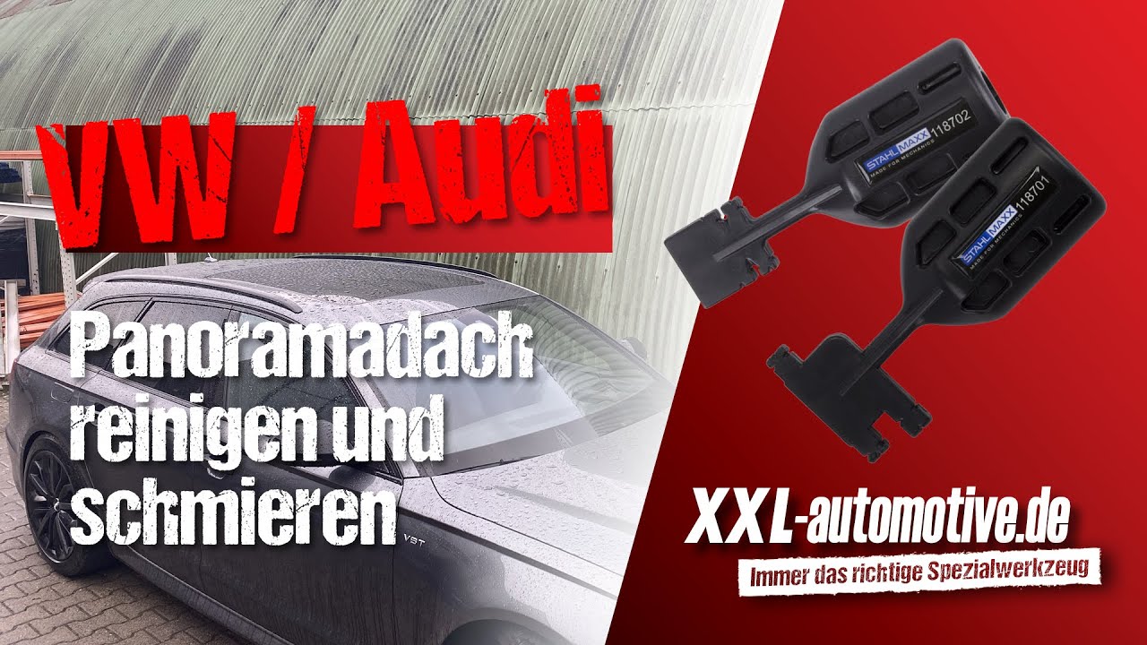 Panoramadach knarzt und ist undicht? Audi / VW ☀️💦 Reinigen und schmieren  leicht gemacht! 