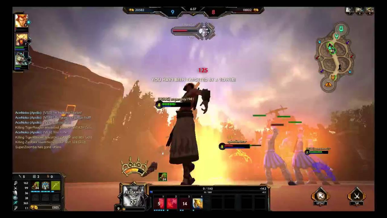 (AceNeko)Smite- Joust3v3 ,Apollo, - The beginning....duh..duh..duh-