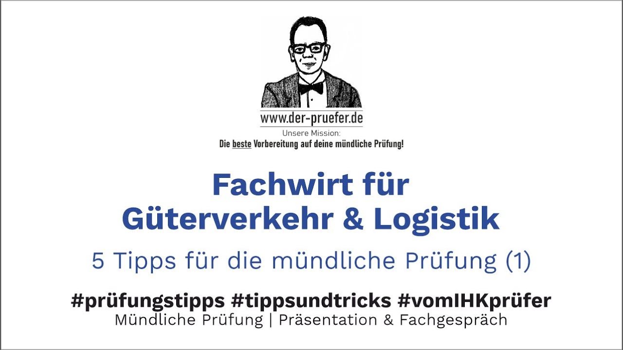 Fachwirt Für Güterverkehr Und Logistik Gehalt Fachwirt für Güterverkehr und Logistik 5 Tipps für die mündliche