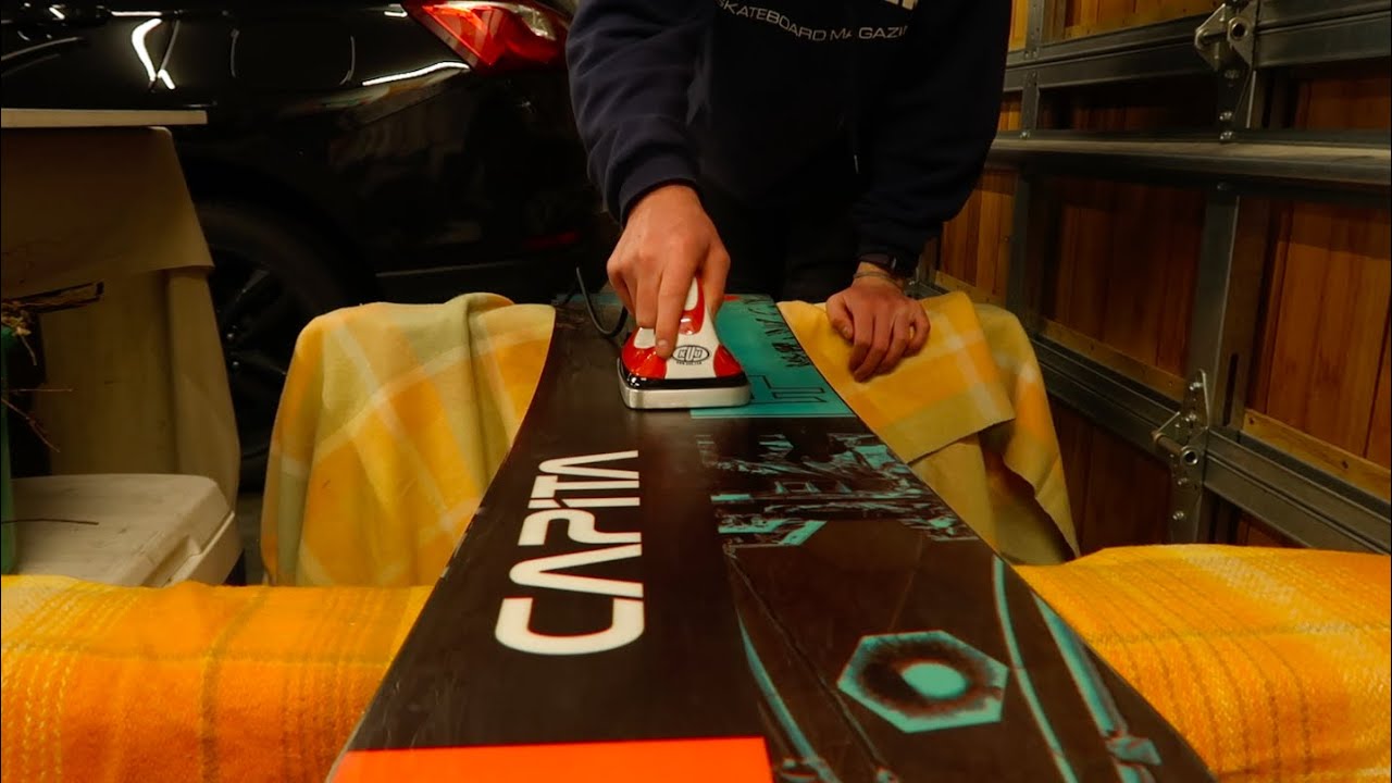 Waxing My Snowboard! YouTube