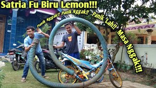 Satria Modif Eksperimen Selang Air Super Besar