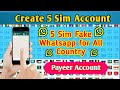 5sim Fake Whatsapp All Country | Create 5 sim Account| Payeer Account |