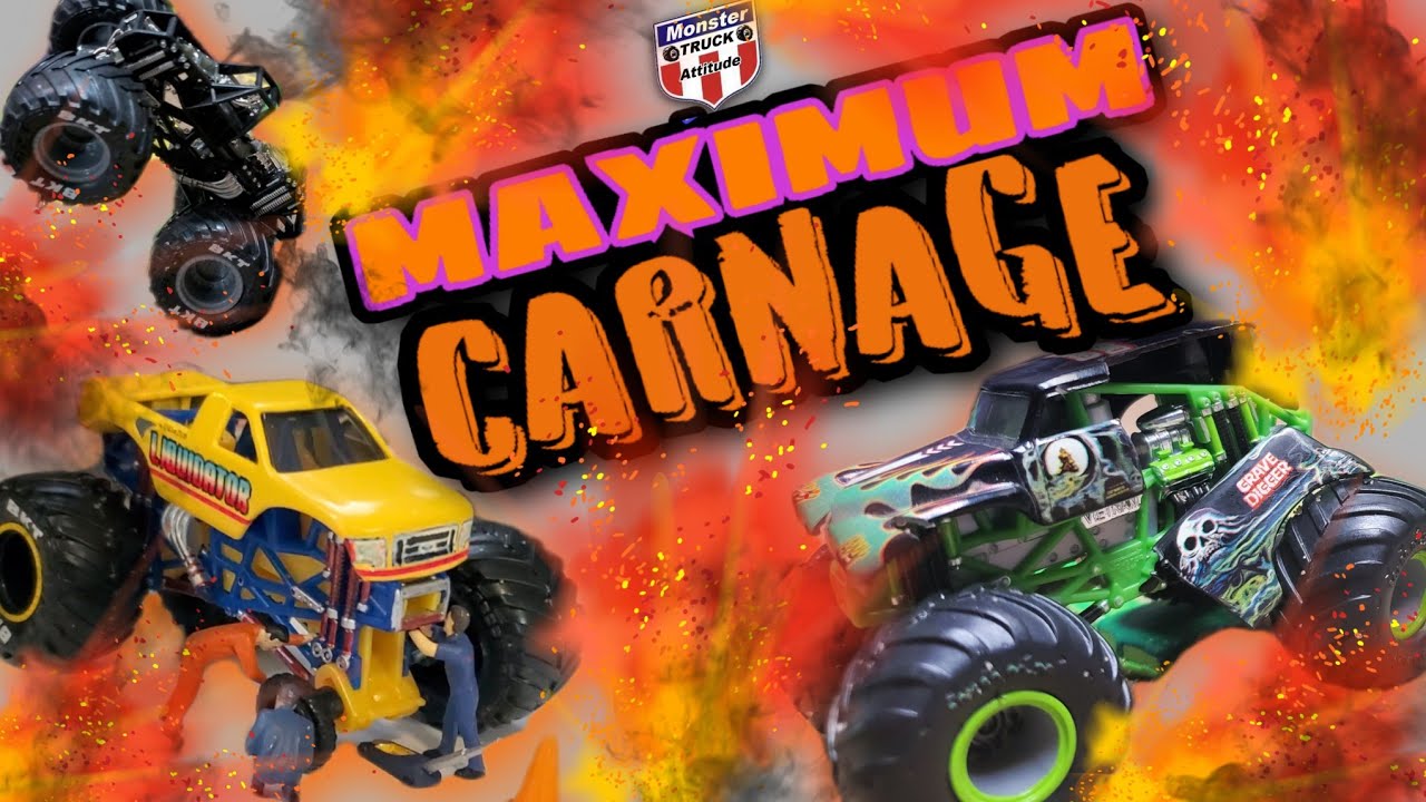 Diecast Monster Truck Racing Maximum Carnage Youtube