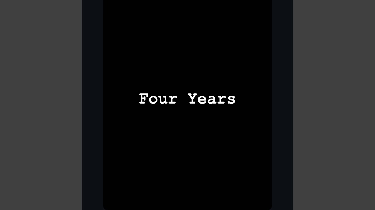 Watch Four Years on YouTube Watch Four Years on YouTube