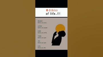 6 Ethics of Life 💭 | Deep Life Lessons | Motivational Short Video | Aesthetic Status | #shorts #fypシ