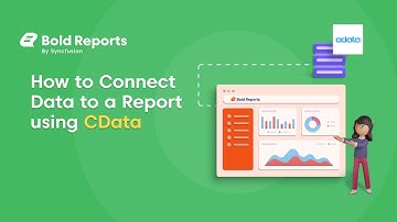 How to Connect Data to a Report using CData