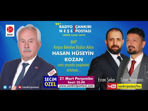 MHP Korgun Belediye Başkan Adayı Hasan Hüseyin Kozan Seçim Özel  3. Sezon 16. Bölüm | Canlı