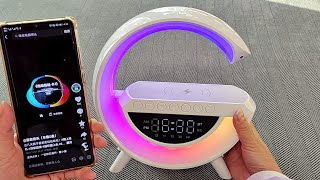 G Shape Wireless Charger with Bluetooth Speaker & RGB Lamp Unboxing - Does It Really Work?