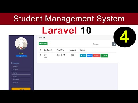 Student Management Project using Laravel 10 Part 4