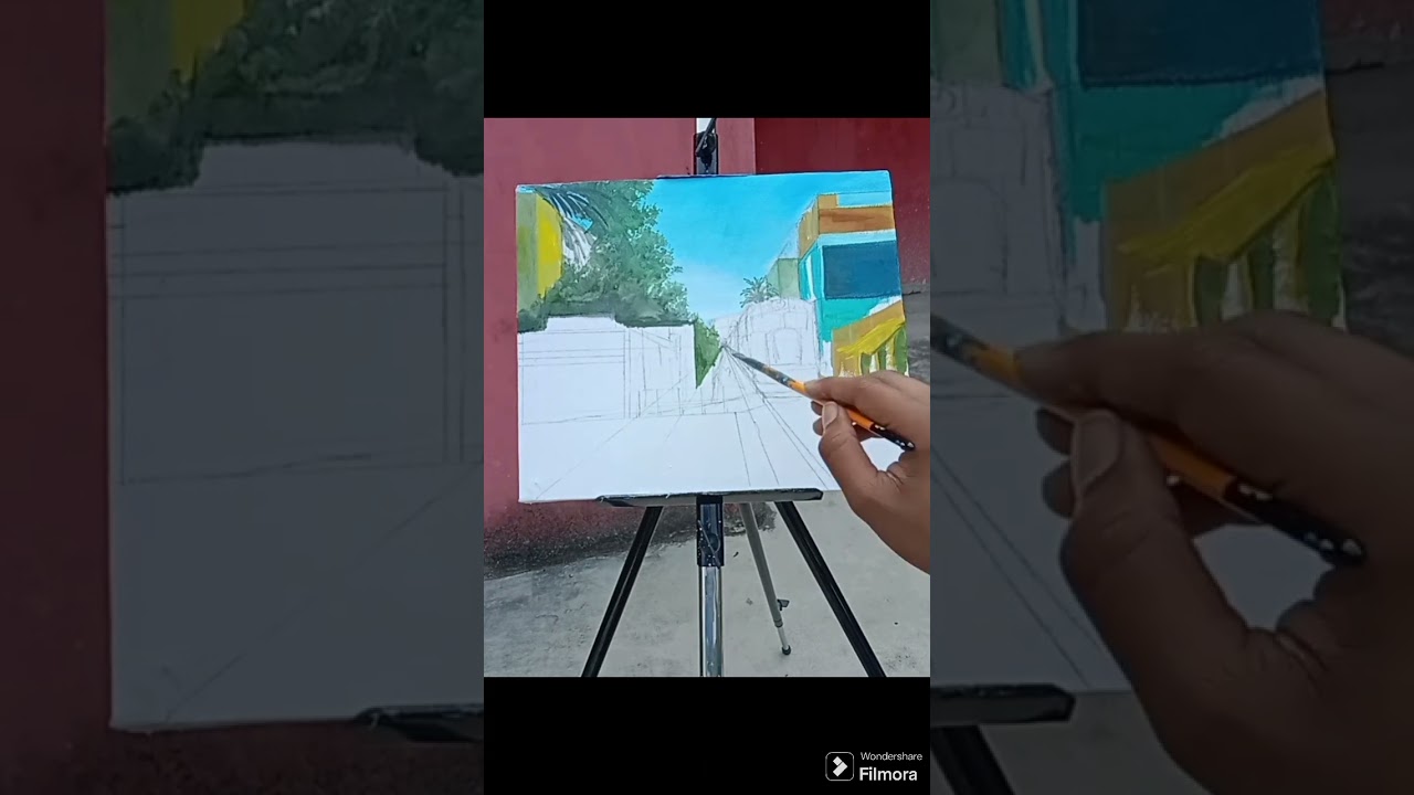 Acrylic painting | Kushtia Court station painting