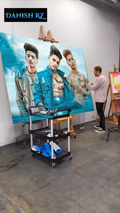 wait for end Danish Zehen Painting Template artist #danishzehen #shortsfeed #shorts #ytshorts #viral