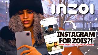 inZOI Social Media Mod? First Look at ZoiGram (install and playtest)