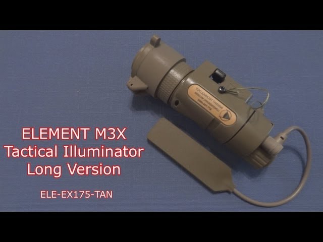 Review) ELEMENT M3X Tactical Illuminator (Long Version) - YouTube