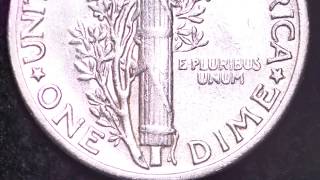 1938 MERCURY DIME: $3 - $28, DEPENDING ON CONDITION, AS OF DECEMBER 2018 (NO MINT MARK)
