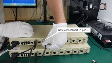 NMS GUI Managed 8 E1 & 4 Ethernet port BNC & RJ-45 Inverse Multiplexer