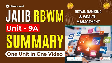 JAIIB RBWM Macmillan Book | Unit - 9A | Summary | JAIIB Macmillan Books 2023 | RBWM By Rajeev Sir