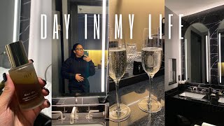 DAY IN MY LIFE | STAYCATION, TRYING NEW MERIT BEAUTY, TRAVEL DAY