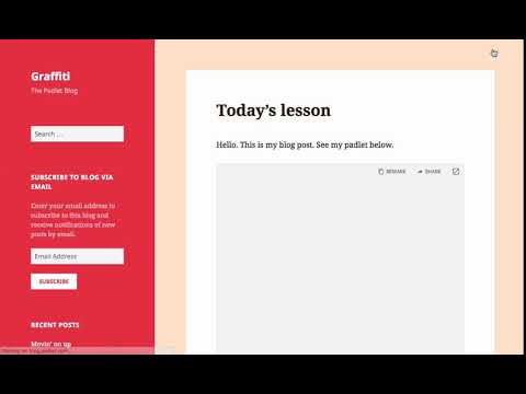 How to embed padlet