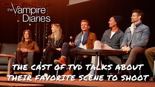 The cast of The Vampire Diaries talks about their favorite scene to shoot & working again together