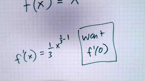What If a Function Has a Vertical Tangent Line? Why Can