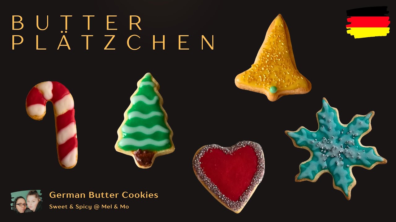 Butterplätzchen zum Ausstechen mit Zuckerguss Weihnachtsplätzchen