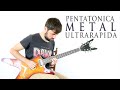 Como Tocar Pentatonicas Ultra Rapidas Estilo Rock Metal - Solos Guitarra TAB + Backing Track