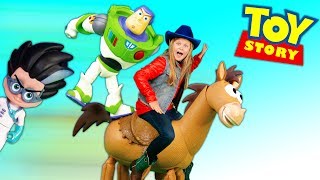 The Istant Rescues Toy Story 4 Friends From Pj Masks Romeos Mystery House