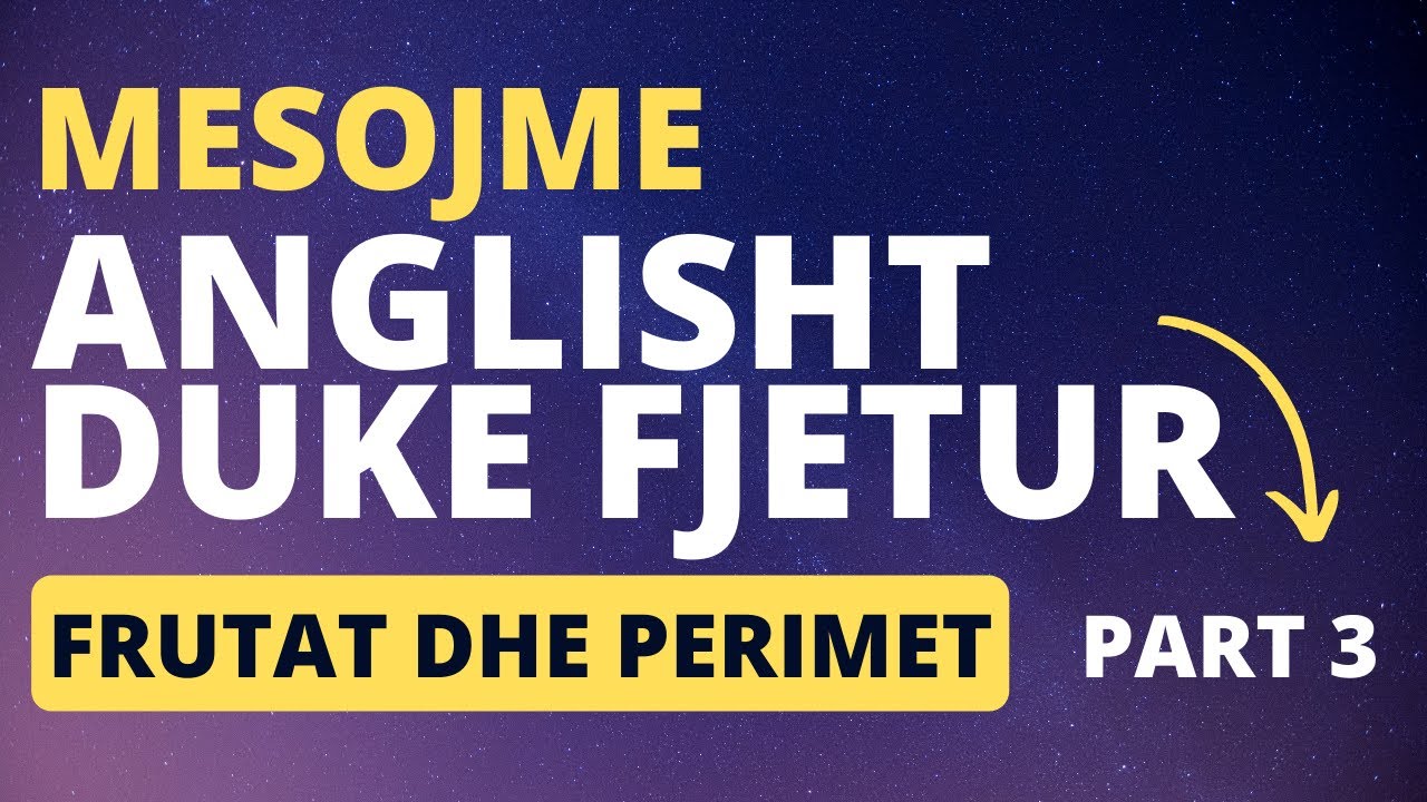 Meso Anglisht ose Shqip duke fjetur . Learn English or Albanian while you sleep . Part 3