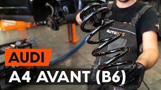 Se en videoguide om Stötdämpare fjäder byta i AUDI A4 Convertible (8H7, B6, 8HE, B7)