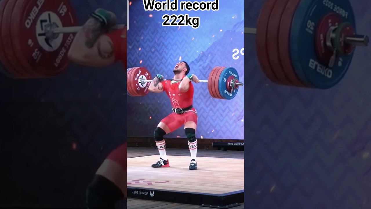 Karlos Nasar 🇧🇬 | 94kg Bulgaria | 222kg / C&J World Record at the 2025World 
