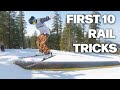 The 10 first rail tricks to learn on skis