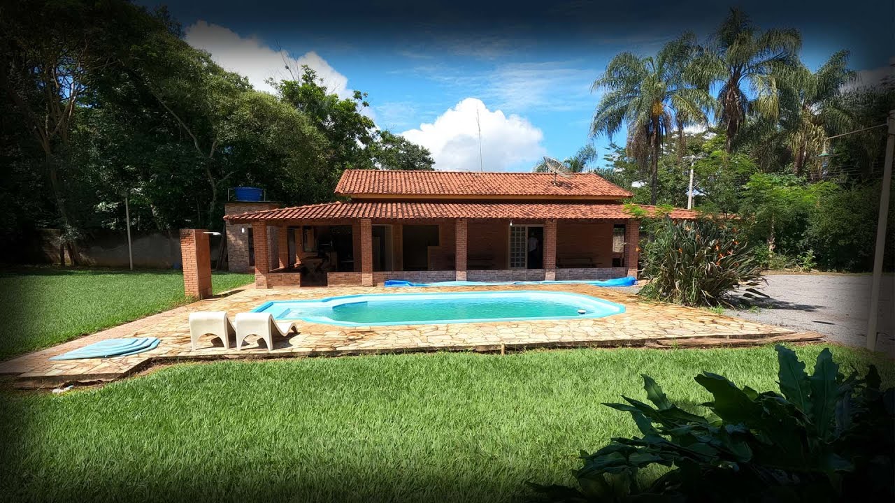 RANCHO/CHACARA por R$335.000,00 / ESCRITURADA / CASA COM PISCINA /  RIO NO FUNDO