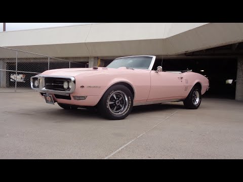 1968 Pontiac Firebird Convertible 400 in Pink Mist & Ride on My