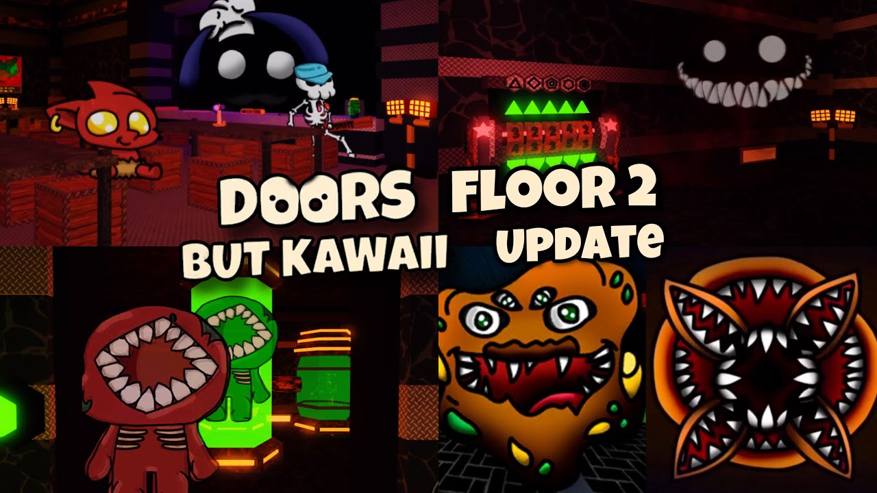Roblox] Doors but Kawaii (Floor 2 update) Gameplay 
