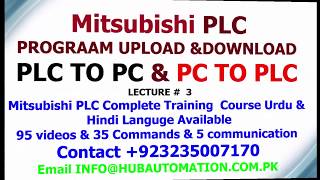 How To Mitsubishi Plc Program Upload From Plc To Pc To Pc And Download From Pc To Plc  Lec 3