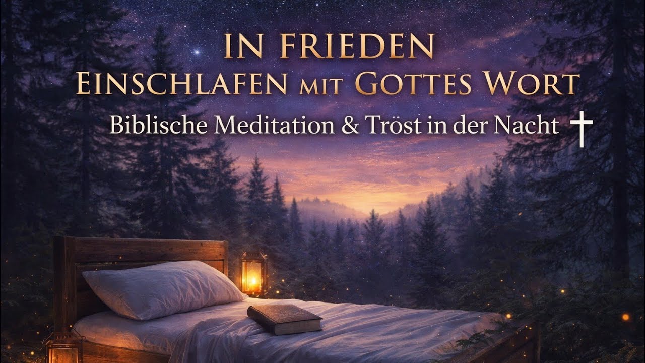 In Frieden einschlafen mit Gottes Wort ✝️ Biblische Meditation & Trost in der Nacht | 20 Minuten