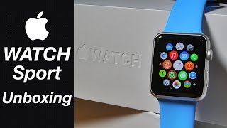 Apple Watch Sport Unboxing - 42mm Blue Sports Band
