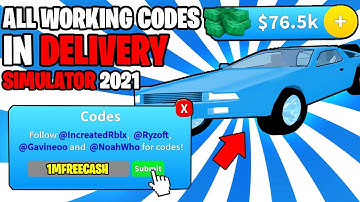 *8 CODES* ALL WORKING CODES FOR DELIVERY SIMULATOR 2021! ROBLOX DELIVERY SIMULATOR CODES