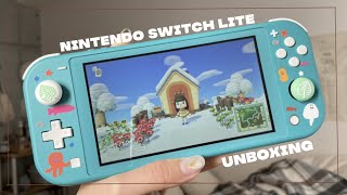 turquoise nintendo switch lite unboxing