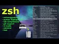 zsh - create a minimal config (autosuggestions, syntax highlighting etc..) no oh-my-zsh required