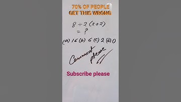 70% OF PEOPLE GET THIS MATHS WRONG ANSWER #maths #mathshorts #shorts #short #mathtricks
