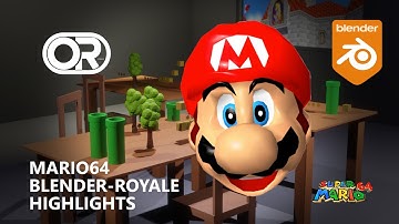 Playing Super Mario 64 in Blender 3D