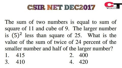 CSIR NET DEC2017|PART A|GENERAL APTITUDE|CHEMICAL SCIENCE&MATHEMATICAL SCIENCE|
