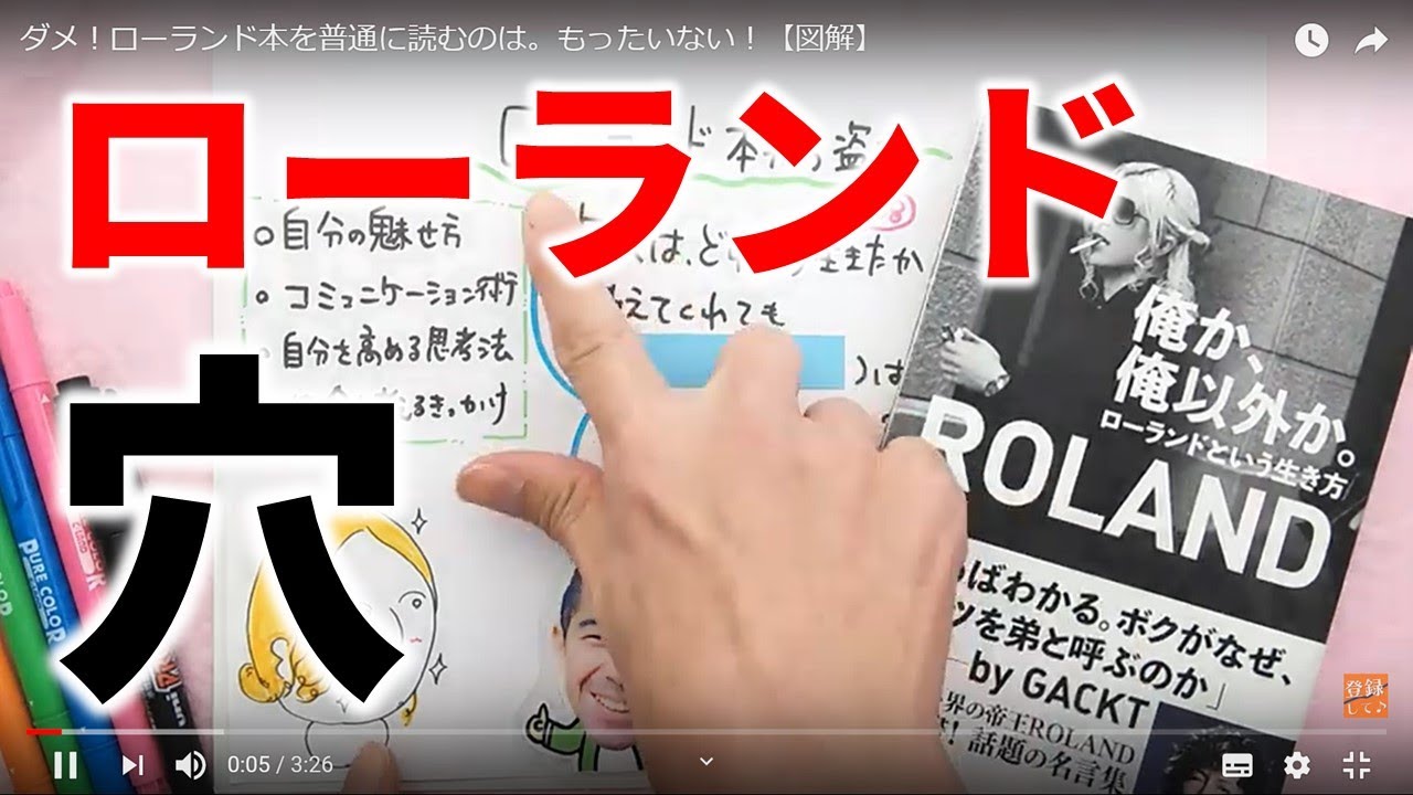 ダメ ローランド本を普通に読むのは もったいない 図解 Youtube