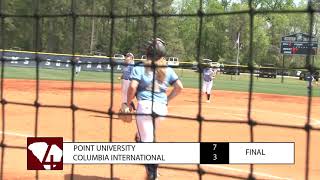 CIU Softball vs. Point University | SGTV News 4 Sports