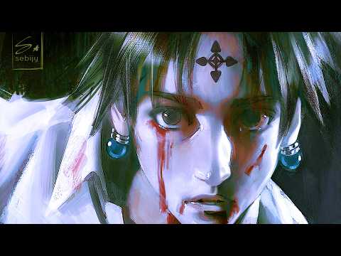 Illustration process - Chrollo Lucilfer (preview)