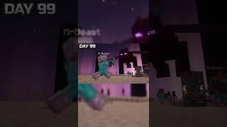 I Survived 100 Days In Realistic Minecraft(5th clip)#gamingoworld #minecraft #mrbeast #mrbeastgaming