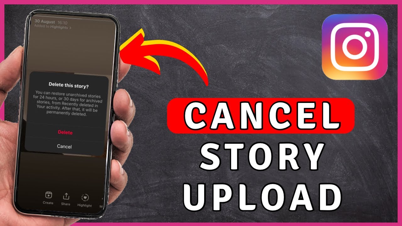 how-to-cancel-instagram-story-upload-instagram-tutorial-youtube
